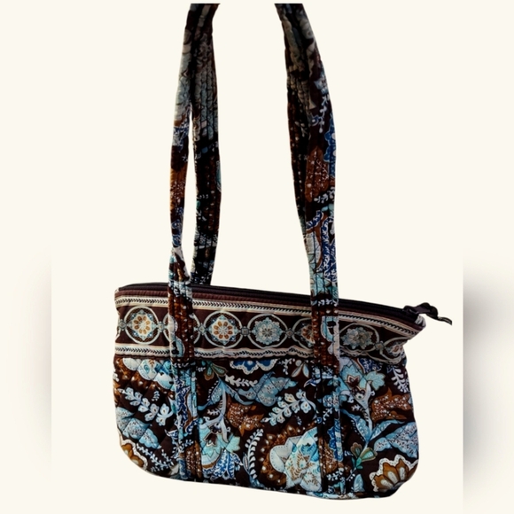 Vera Bradley Java Blue Purse 11" x 7" - Picture 1 of 4